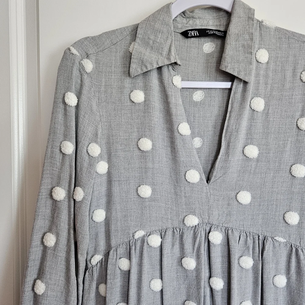 Zara gray white